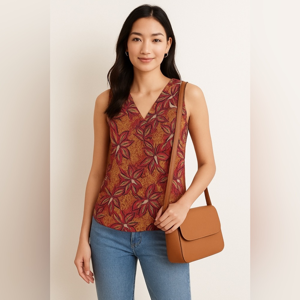 LOFT Sleeveless Blouse – Size XS